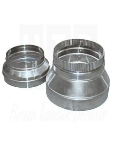 Aluminium verloop 400 - 250mm, 7216.0670