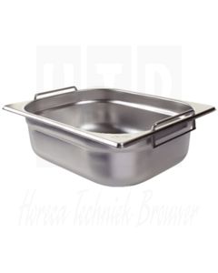 Vogue RVS GN 1/2 100mm diep met handvatten