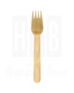 Houten bestek vork 16 cm (Box 100)