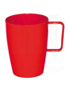 Kristallon beker met oor 28cl, rood
