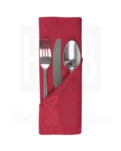 Servet bordeaux polyester (pak 10)