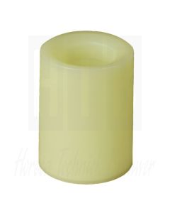 Vlamloze waskaars, champagne, 10cm