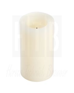 Vlamloze waskaars, champagne, 15cm