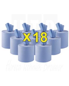 Jantex blauw Centre Feed, 2-laags (Box 18)