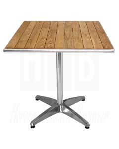 Bolero bistrotafel 70x70cm essenhouten blad