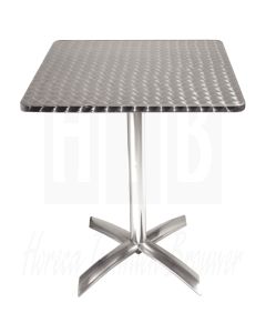 Bolero bistrotafel 60x60cm kantelbaar rvs blad