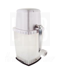 IJscrusher met vacuümbasis, wit