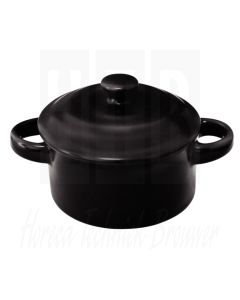 Olympia minipan zwart 122 x 85 x 43 mm 142 ml (box 4)