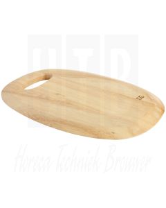Afgerond presenteerbord, hevea, 30x20cm