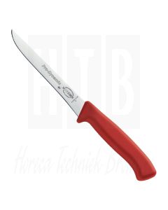 Dick uitbeenmes 15cm kleurcode rood