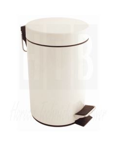 Witte pedaalemmer 3 liter