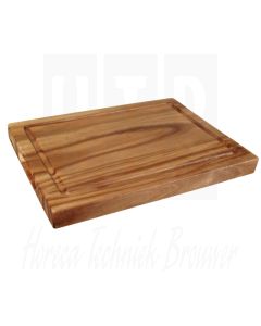 Olympia steakplank zonder groef, acacia, 26x19cm