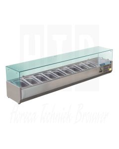 Polar G-Serie opzetkoelvitrine 9 x GN 1/3 2000mm, GD878
