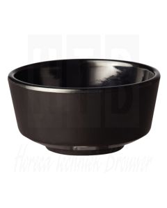 Float melamine ronde kom zwart 9cm
