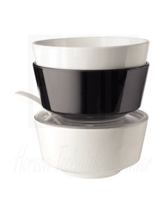 Float melamine ronde kom zwart 20,5cm