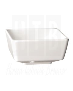 Float melamine vierkante kom wit 5,5cm