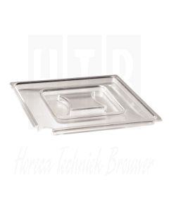 Float vierkante heldere deksel SAN 25x25cm
