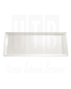 Pure melamine rechthoekige schaal wit 65x26,5cm