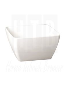 Pure melamine vierkante kom wit 19x19cm