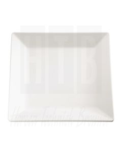 Pure melamine vierkante schaal wit 21x21cm