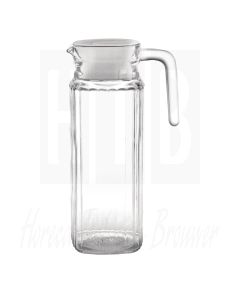 Olympia glazen kan met deksel, 1ltr (Box 6)