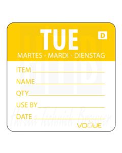 Vogue kleurcode dagsticker dinsdag 250 stuks