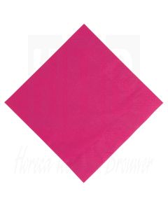 Duni diner servet 40x40cm fuchsia