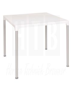 Bolero vierkante tafel 75cm - wit