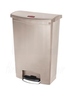 Rubbermaid pedaalemmer beige 90ltr