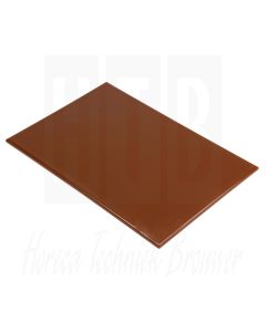 Hygiplas Snijplank 60x45x1,25cm bruin