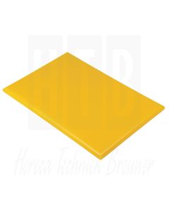 Hygiplas Snijplank 60x45x2,5 cm geel