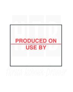 Produced On/Use by labels, 20x16mm (Box 14000)