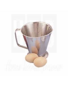 Maatbeker, RVS, 1 liter