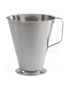 Maatbeker, RVS, 2 liter