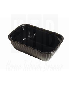 Presenteerschaal 26x15x8cm zwart