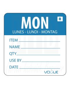 Kleurcodesticker maandag