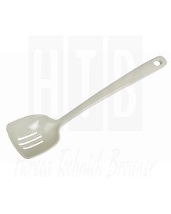Serveerlepel wit geperforeerd 25cm
