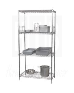 Vogue voorraadrek met 4 schappen 183(h) x 122(b) x 45,7(d)cm, L928