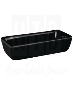 Olympia zwart rechthoekige mini schaal 11x5x3 cm