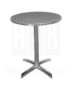 Bolero RVS tafel opklapbaar rond 60cm
