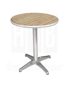 Bolero tafel, essenhout blad rond 80cm