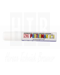 Zig posterman weerbestendige stift, wit, 15mm