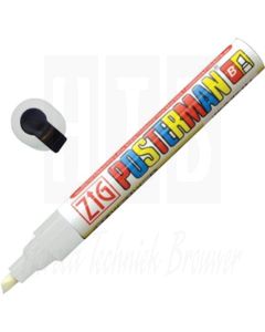 Zig posterman weerbestendige stift, wit, 6mm