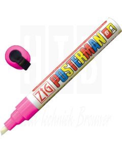 Zig posterman weerbestendige stift, roze, 6mm