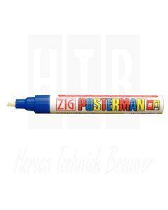 Zig posterman weerbestendige stift, blauw, 6mm