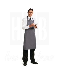 Whites halterschort polyester/katoen grijs