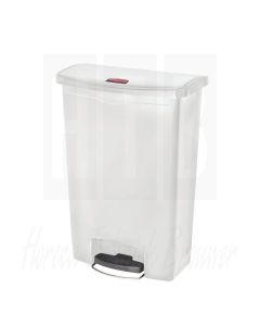 Rubbermaid Slim Jim Front Step pedaalemmer 90ltr wit