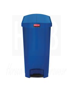 Rubbermaid Slim Jim End Step pedaalemmer blauw 90ltr