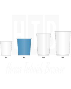 Hot cup enkelwandig Kraft donkerbruin 24cl (Box 50)