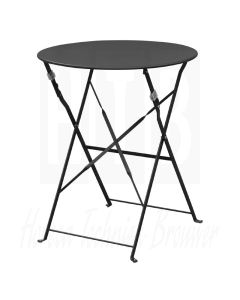 Bolero stalen tafel zwart